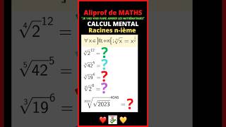 🤓 Ma méthode simple pour calculer rapidement les racines nième [upl. by Skippie59]