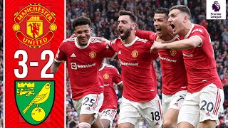 Cristiano Ronaldo HatTrick  Manchester United 32 Norwich  Highlights [upl. by Garibald]