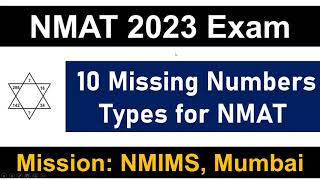 NMAT 2023 Exam 10 Figure Based Missing Numbers  Repeated Types  Mission NMIMS Mumbai [upl. by Nylsor]