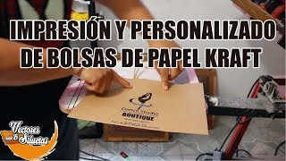 Impresion y personalizado de bolsas de papel kraft [upl. by Deegan]