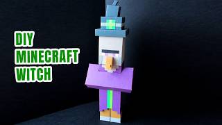 CREATE Your Own MINDBLOWING Minecraft Witch TODAY  Minecraft Paper craft [upl. by Yentyrb]