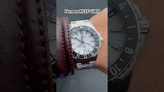 Formex REEF GMT on 675quot17cm wristBlack Bezel Steel braclet watch wristwatch formex watches [upl. by Stegman]