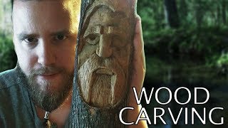 How to Carve a Wood Tree Spirit [upl. by Basile]