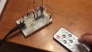 Attiny2313 IR Test [upl. by Newbold112]