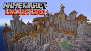 How to LAVA CAST a CASTLE in Minecraft when you dont want to build it [upl. by Ylek]