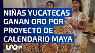 Niñas yucatecas ganan oro por proyecto de Calendario Maya [upl. by Nottarts261]