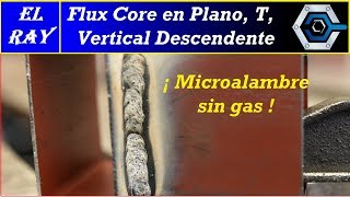 Cómo soldar con FLUX CORE microalambre SIN GAS [upl. by Isolde]