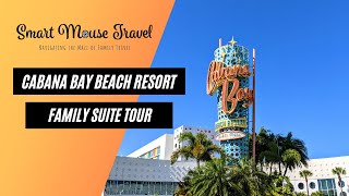 Cabana Bay Beach Resort Family Suite Room Tour  Universal Orlando [upl. by Lidda]