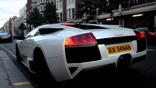 LAMBORGHINI LP640 FAILED STARTUPS x3 IN LONDON [upl. by Rasec]