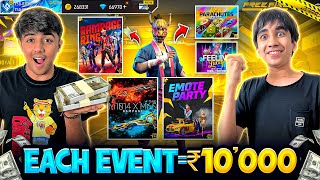 How Much Can Tsg Ronish Win💰 By Doing All The Rare Events In Garena Free Fire  TSG MANN [upl. by Volnak512]