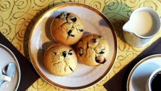 Amerikanische BLAUBEERMUFFINS  Maismehl [upl. by Ilise]