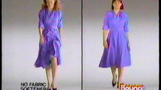 Bounce Fabric Softener Static Cling  1989 Commercial [upl. by Hakeber742]