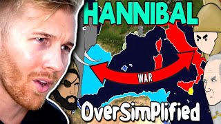 Oversimplified Explained By Drew Durnil Punic Wars  Hannibal Reaction [upl. by Nertie292]