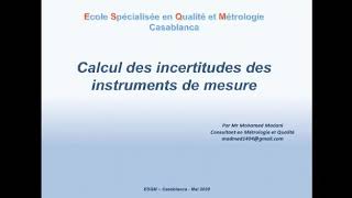 Comment calculer les incertitudes de mesure [upl. by Icaj]