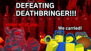 Deathbringer Defeated Doomspire Brickbattle 1 Star on Tumore Mode Battle Bricks [upl. by Douglass]