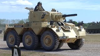 Alvis Saladin FV601 British Army SixWheeled Armoured Car with 76 mm L5A1 gun Diesel NATO BAOR [upl. by Airtened380]