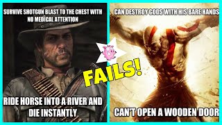 Hilarious Examples Of Video Game Logic Fails [upl. by Aikemaj]