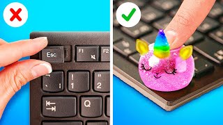 Geweldige schoolhacks🤪🎒🌈Grappige fidgets squishies creatieve DIYknutsels voor epische schooldagen [upl. by Tankoos694]