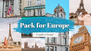 Pack with me for 3 weeks in Europe [upl. by Chancellor]