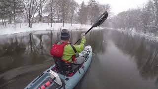 Snowy day on Minnehaha creek [upl. by Ansilma778]