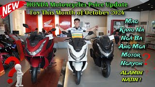 HONDA PRICE LIST PHILIPPINES OCTOBER 2024 [upl. by Ignaz]