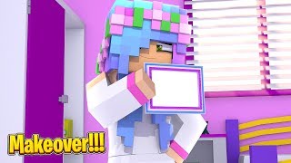 LITTLE KELLY GETS A MAKEOVER  Minecraft Little Kelly [upl. by Elatsyrc]