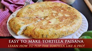 The Famous Spanish Tortilla Paisana Omelette Recipe [upl. by Hotze]