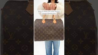 How Many Ways to Wear the Louis Vuitton Speedy Bandouliere [upl. by Materi]