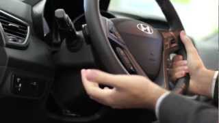 How To Adjust The Steering Wheel In A 2013 Hyundai Veloster Turbo  Morries 394 Hyundai [upl. by Canice536]