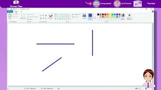 COMO hacer LINEAS Rectas en PAINT  como hacer CURVAS en paint [upl. by Kai]