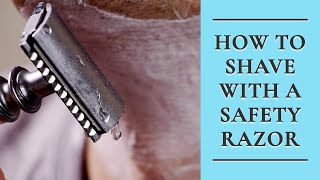 How to Shave with a Safety Razor  DoubleEdged Razor Shaving [upl. by Pedro]