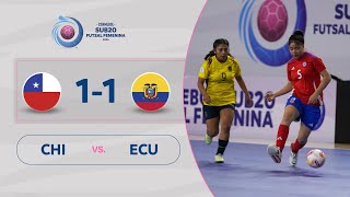 CHILE vs ECUADOR 11  RESUMEN  CONMEBOL SUB20FSFEM  FASE DE GRUPOS [upl. by Ecnarepmet241]