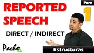 Cómo usar Direct  Indirect Speech – Reported Speech Clase 1 Reglas  Clases inglés [upl. by Ecinwahs]