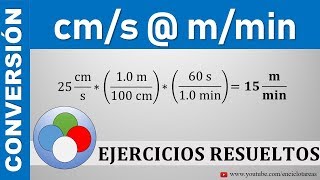 Conversión de cms a mmin  Parte 2 [upl. by Ubald]