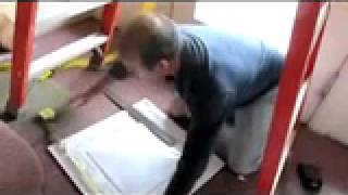 Installation Howto of DoitYourself PVC Decorative Ceiling Tiles before and after install [upl. by Auhsuoj268]