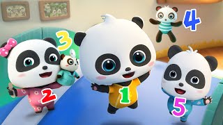 Five Little Pandas  Baby Panda Family  Nursery Rhymes amp Kids Song  Baby Panda [upl. by Aruat247]