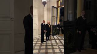 Prince William meets US Presidentelect Donald Trump at NotreDame reopening [upl. by Elleinahc330]