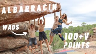 Bouldering in Albarracín Spain  climbing 112 V points  week 1 [upl. by Bordiuk]