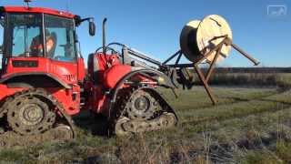 Chain trencher and cable plow with HUDDIG 1260C Muddy Mary [upl. by Peter606]