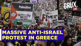 Israel Vs Gaza War Live  ProPalestine Protests In Greece Live  Hamas Oct 7 Attack [upl. by Aitsirt105]