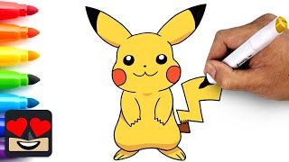 How To Draw Pikachu  Pokemon [upl. by Bettencourt]