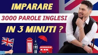 Imparare 3000 Parole Inglesi in 3 Minuti [upl. by Adnertal884]