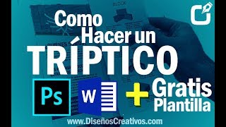 🔴 ¿Qué es y Como Crear un 𝗧𝗥𝗜𝗣𝗧𝗜𝗖𝗢 en Photoshop  Plantilla GRATIS ⫷ [upl. by Tami46]