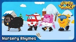 Baa Baa Black Sheep  English Song  Nursery Rhymes  SuperWings Songs for Children [upl. by Ardle]