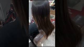 Hair rebonding treatment by nasreen diamond beauty parlour [upl. by Nirtiac]