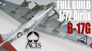 172 Airfix B17 Flying Fortress Model Kit Tutorial Build [upl. by Herries332]