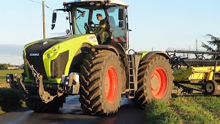 Claas Xerion 4200 amp sa Barre de Coupe Honney Bee  SAS Bridonneau [upl. by Church]