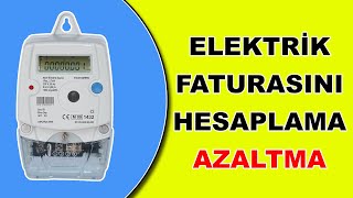 ELEKTİRİK FATURASINI AZALTMA Elektrik Faturası Nasıl Az Ödenir [upl. by Auvil]