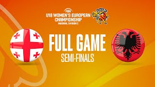 Georgia v Albania  Full Basketball Game  FIBA U18 Womens European Championship 2022  Division C [upl. by Finlay]