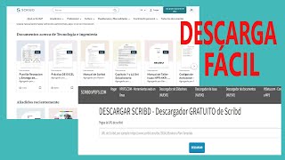 COMO DESCARGAR DOCUMENTOS DE SCRIBD 2024 RÁPIDO Y EFECTIVO [upl. by Llewkcor]